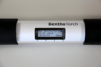 BenthoTorch-Display Close-up of BenthoTorch LCD