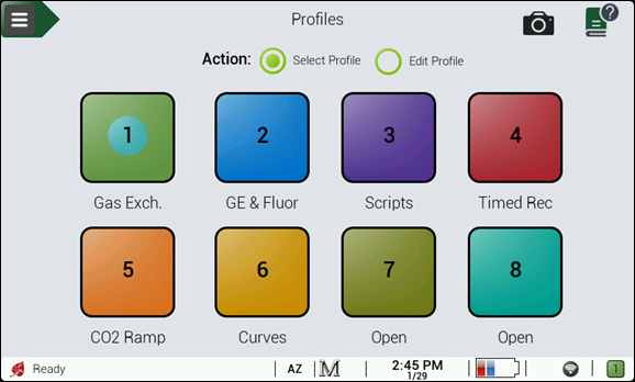 Profiles up to 8 profiles
